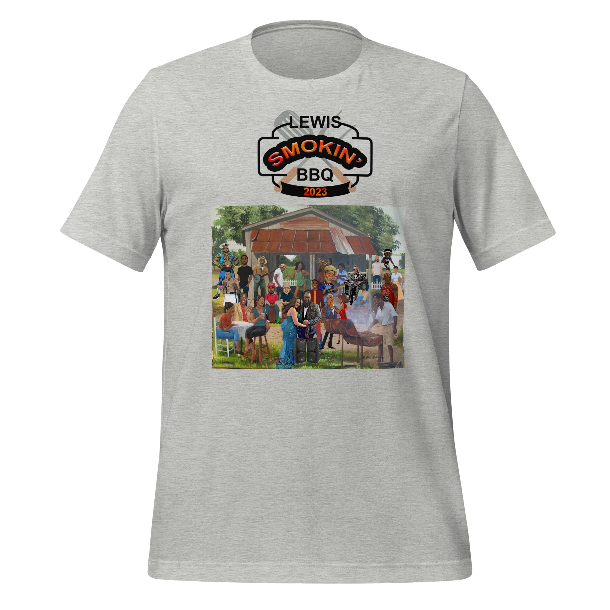 Lewis Smokin' BBQ 2023 | Grey | Youth - Adult