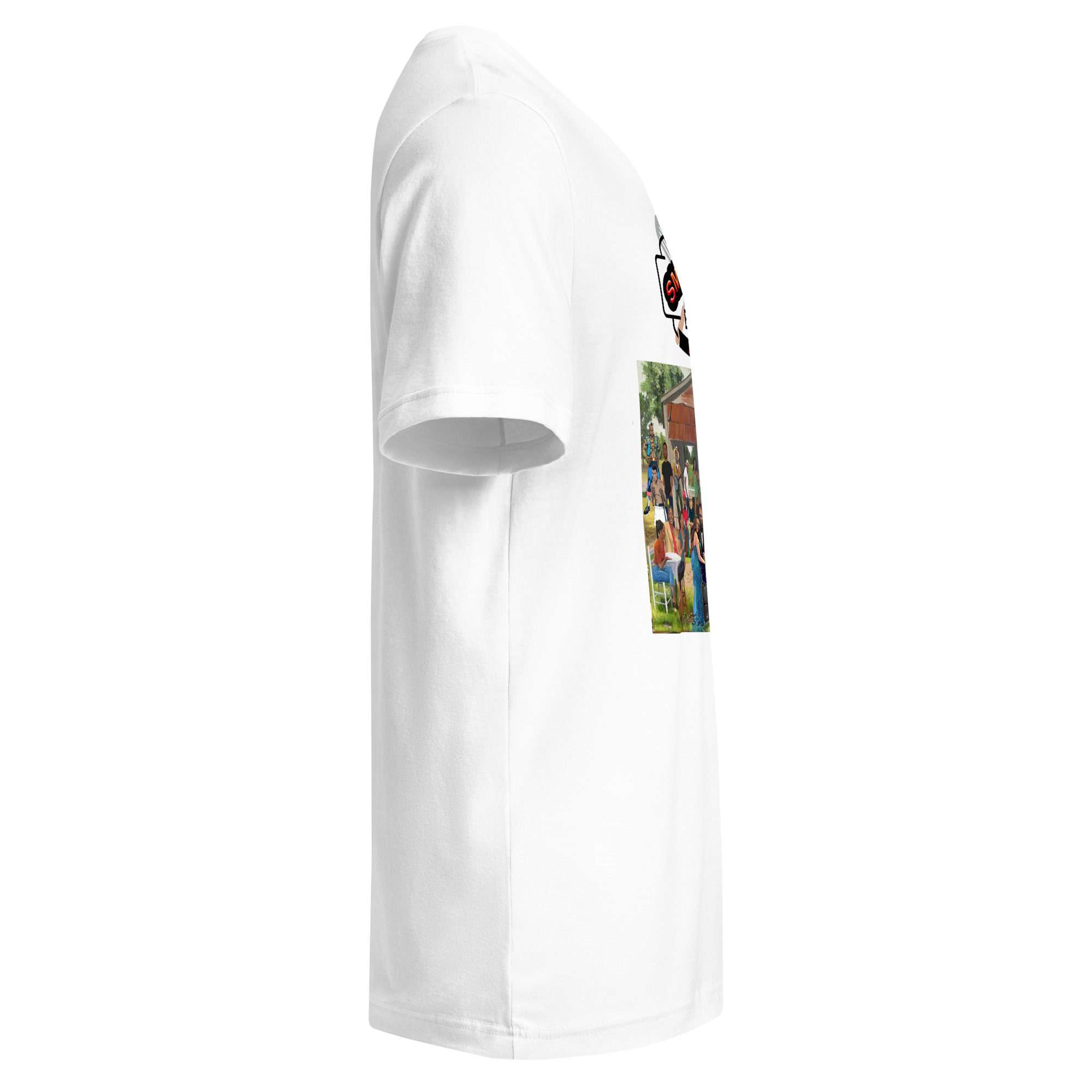 Lewis Smokin BBQ 2023 - V-Neck | White | Womens - Image 5