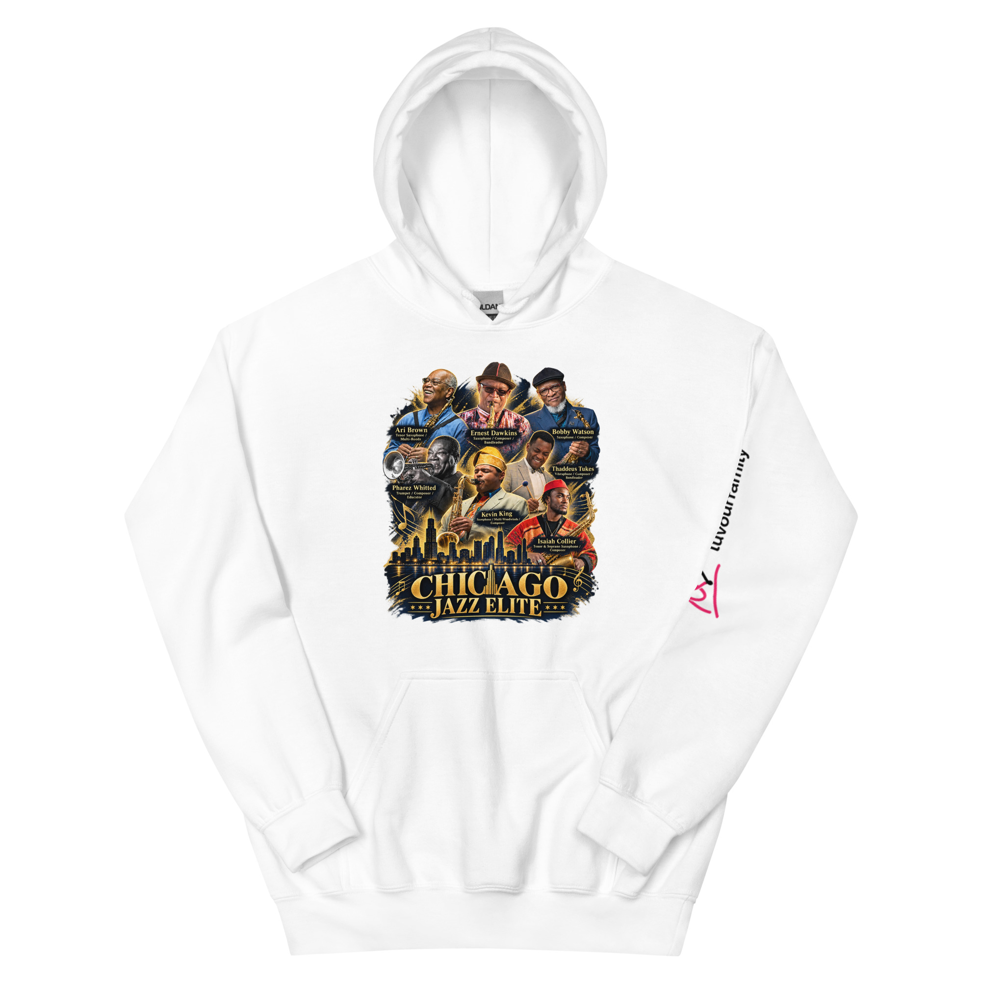 Chicago Jazz Elite Hoodie - White
